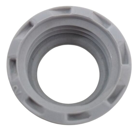 22 New 1/2" Gray Plastic Rigid Screw On Threaded Insulated Bushings Open Box - Picture 3 of 4